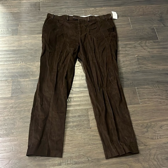 Lauren Ralph Lauren Dewhurst Flat Front Corduroy Pants Dark brown new Mens 40x32